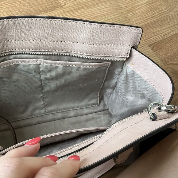 Michael Kors Selma Medium Satchel Crossbody Dark Dune Saffiano Leather - Picture 11 of 13